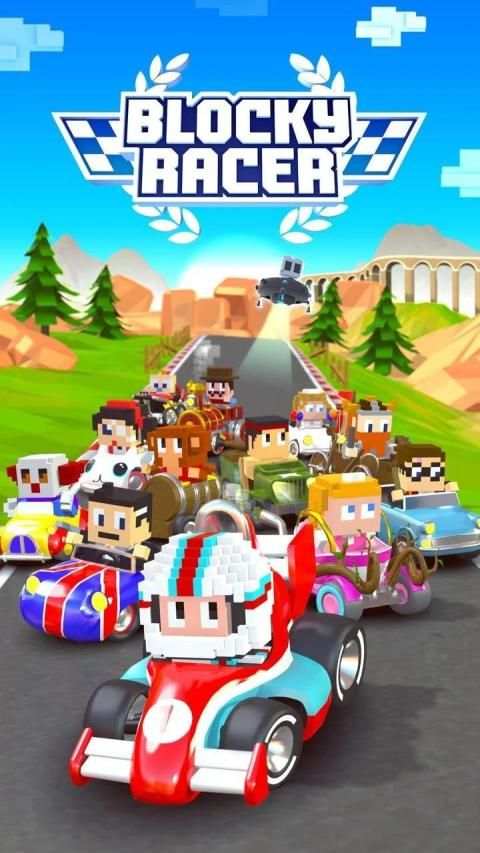 Blocky Racer - Endless Racing screenshot 10