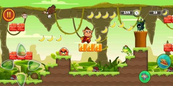 *Jungle Monkey Run: Banana Island Adventures Game screenshot 6