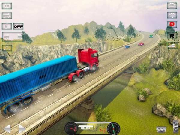 Heavy Truck Drive Simulator:Road Train Transporter स्क्रीनशॉट 2