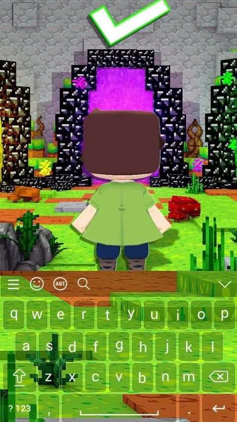 Keyboard Mini World Block Art स्क्रीनशॉट 3