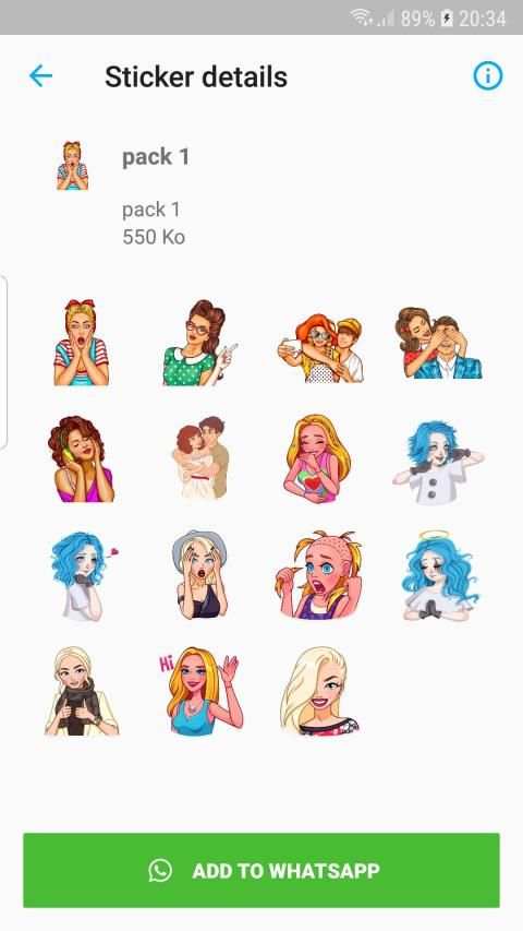 Girly m Stickers for WhatsApp -WAStickerApps screenshot 1