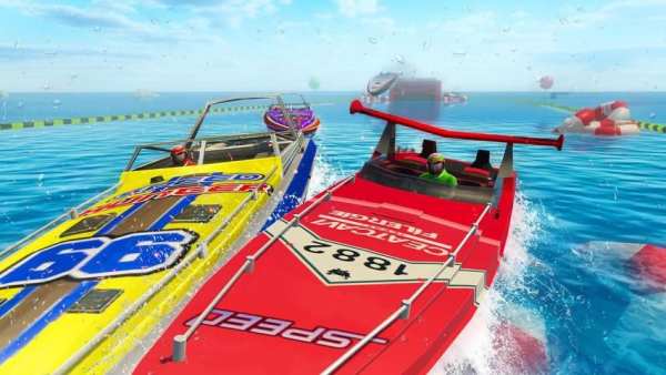 Real Speed Boat Stunts - Impossible Racing Games स्क्रीनशॉट 3