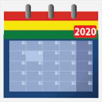Calendario 2020 Bolivia con feriados on 9Apps