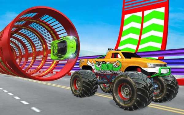 Mega Ramp Stunt Car Games स्क्रीनशॉट 4