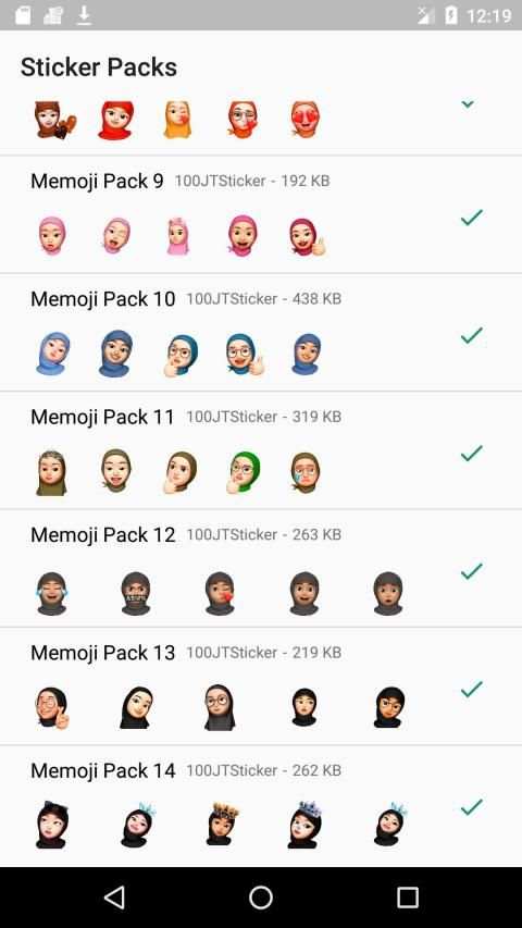 Best Memoji And Emoji WAStickerApps-Hijab Islamic screenshot 3