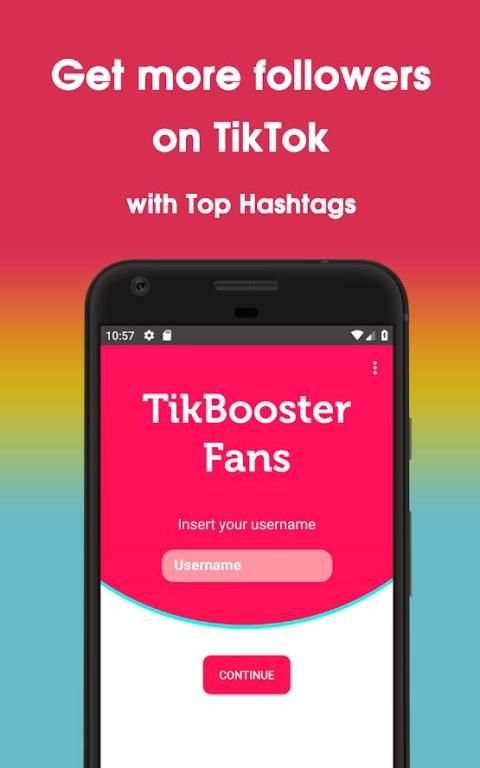 Tik Booster - Boost Fans, Likes, Followers स्क्रीनशॉट 1