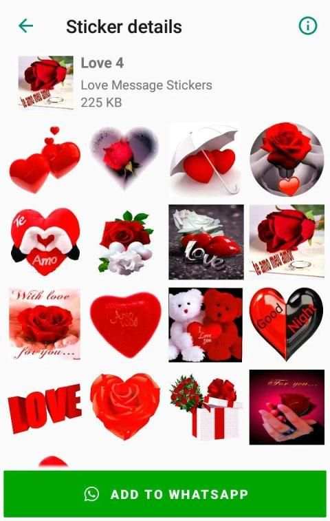 Love Message Stickers for WhatsApp - WAStickerApps screenshot 7
