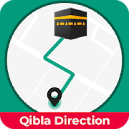 Qibla Compass: Find Direction &amp; Salah Prayer Times आइकन