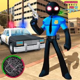 Police Stickman Rope Hero Strange Crime आइकन