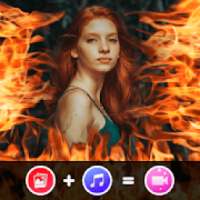 MBit Fire Effect Photo Editor Video Maker