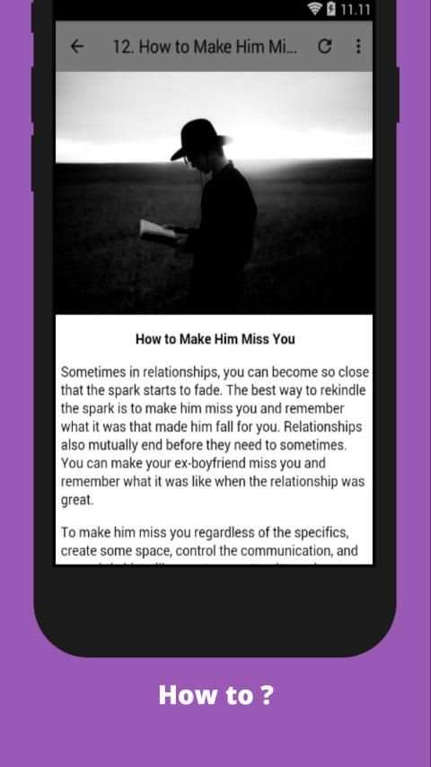 How to Make Him Miss You more स्क्रीनशॉट 2