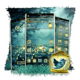 Fireflies Light Lamp Launcher Theme