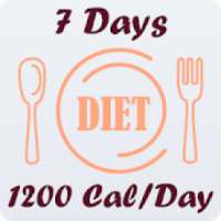 Diet plan for 7 days (only 1200 calories each day) on 9Apps