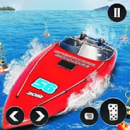 Real Speed Boat Stunts - Impossible Racing Games आइकन