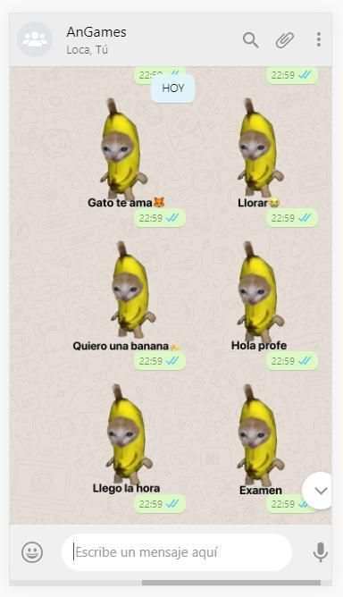 * Gato Banana Stickers WAStickerApps screenshot 4