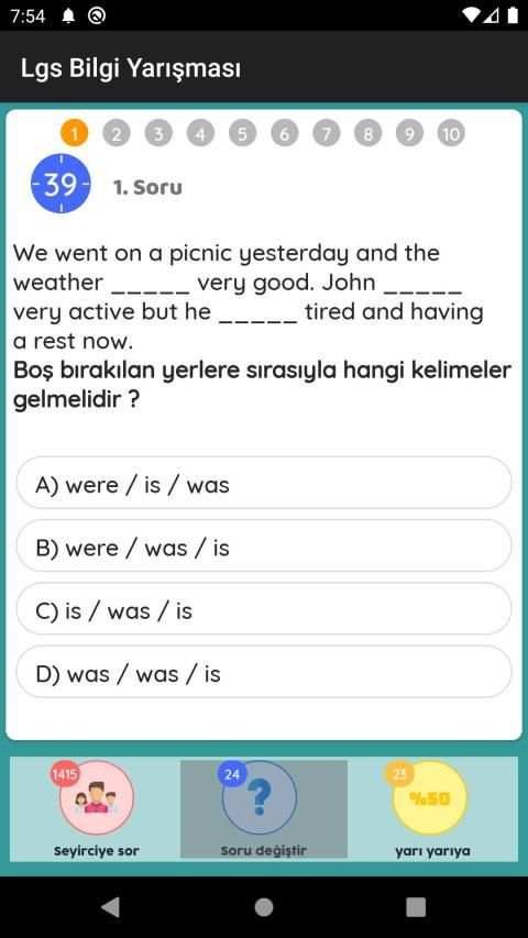 Lgs Tüm Dersler Bilgi Yarışması 8. Sınıf testleri screenshot 15