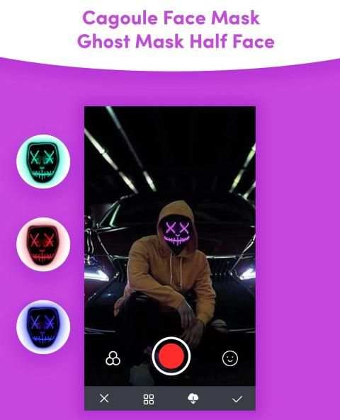 Cagoule Face Mask - Ghost Mask Half Face स्क्रीनशॉट 2