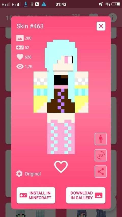 1000+ Girls Skins for Minecraft PE screenshot 1