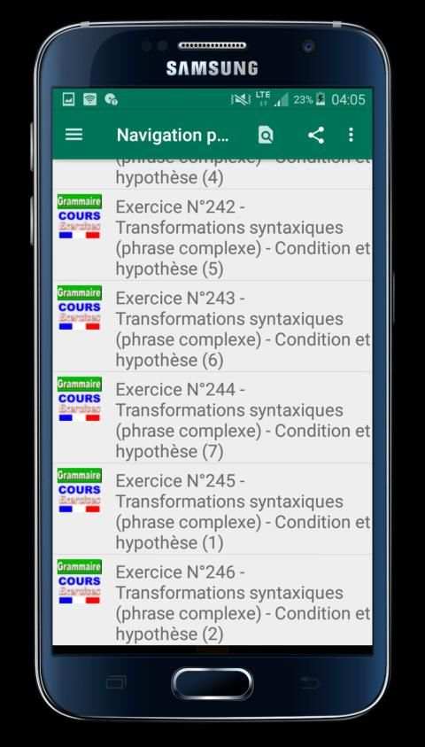 Grammaire Cours et Exercices (sans internet) screenshot 5