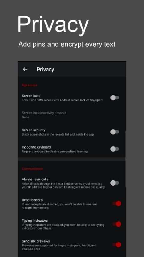 Textra SMS screenshot 4