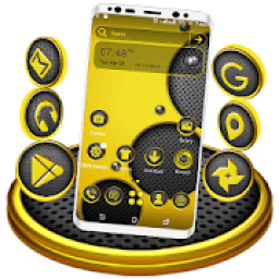ikon Yellow Speakers Launcher Theme