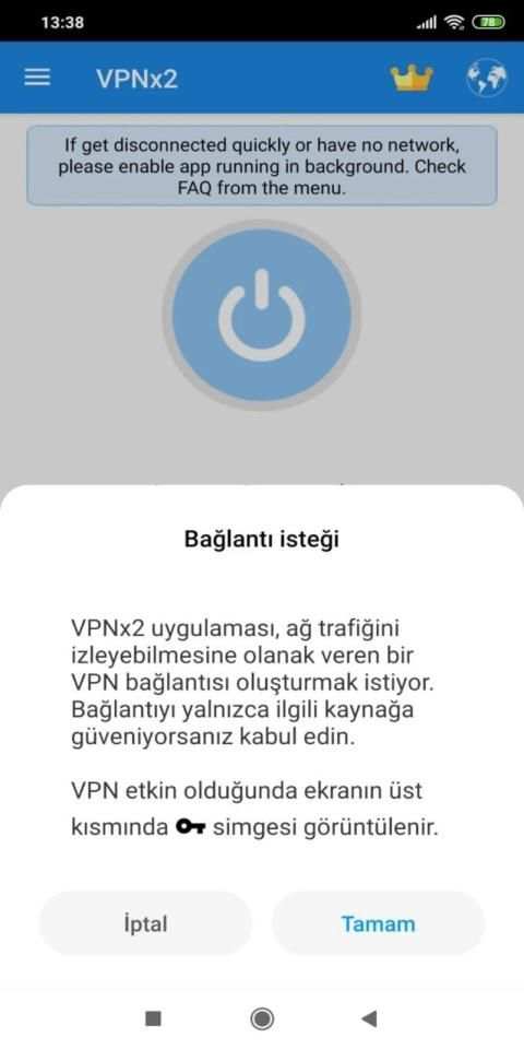 VPNx2 screenshot 1
