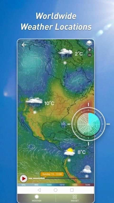 Weather Live：Weather Forecast & Radar & Widget स्क्रीनशॉट 2