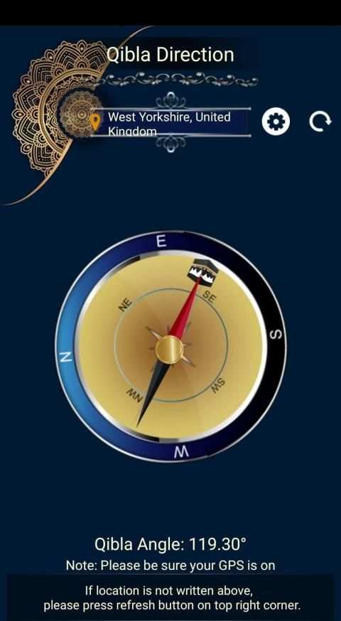 Qibla Direction स्क्रीनशॉट 1