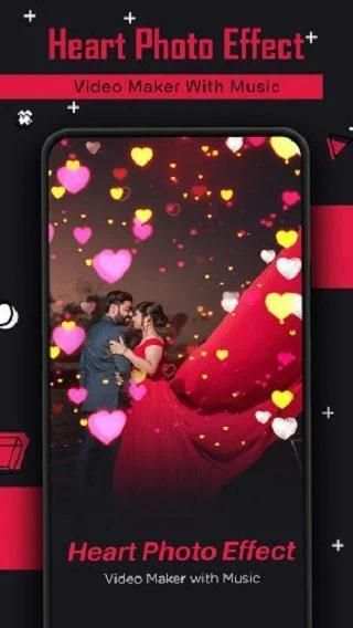 Heart Photo Effect Video Maker With Music स्क्रीनशॉट 5