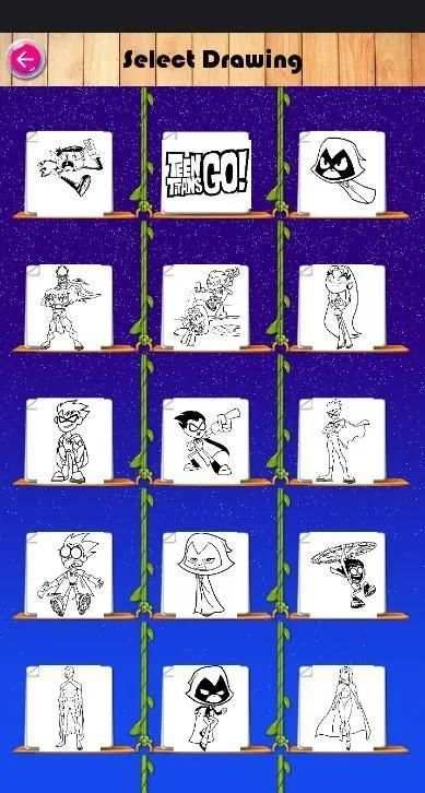 Teen Coloring Book Titans Go Go Go screenshot 1