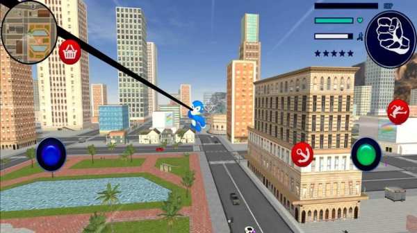 Speed Sonc Stickman Rope Hero Adventure Crime City स्क्रीनशॉट 3