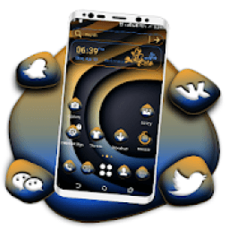 Abstract Curve Art Launcher Theme आइकन