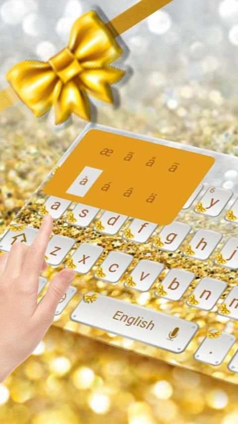 Gold diamond keyboard स्क्रीनशॉट 1