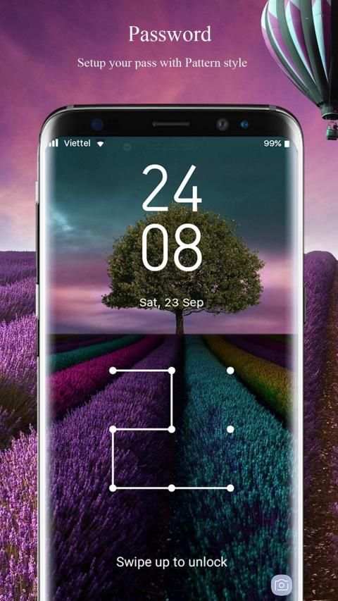 Lock screen for Galaxy S8 edge स्क्रीनशॉट 3