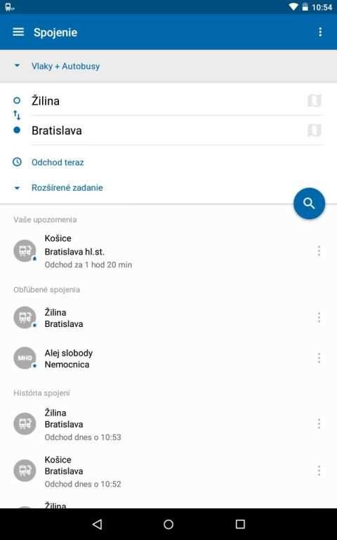 Cestovné poriadky CP screenshot 1