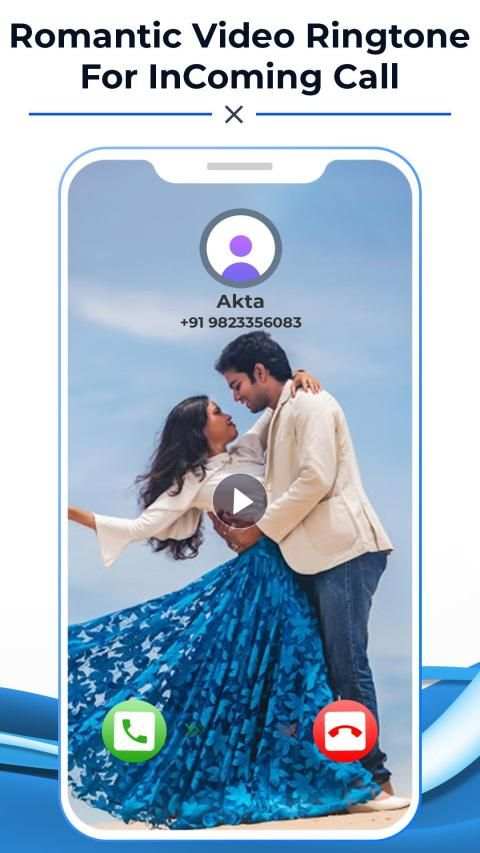 Romantic Video Ringtone For InComing Call screenshot 3