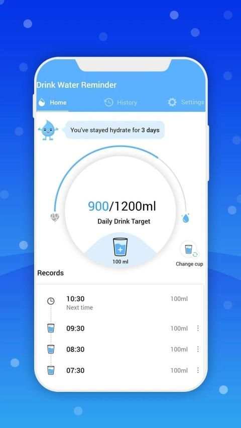 Best Water Reminder स्क्रीनशॉट 1