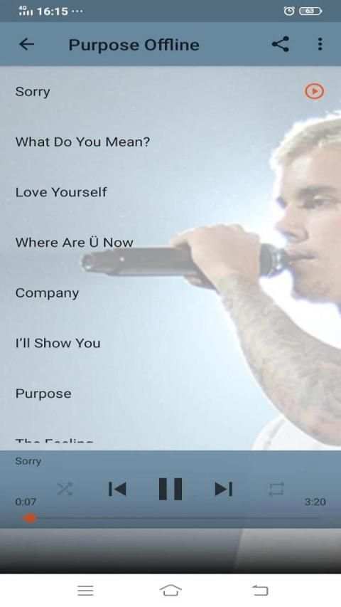 Justin Bieber Offline Songs screenshot 5