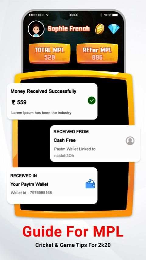 Guide For MPL- Earn Money Tips for Cricket Games स्क्रीनशॉट 3