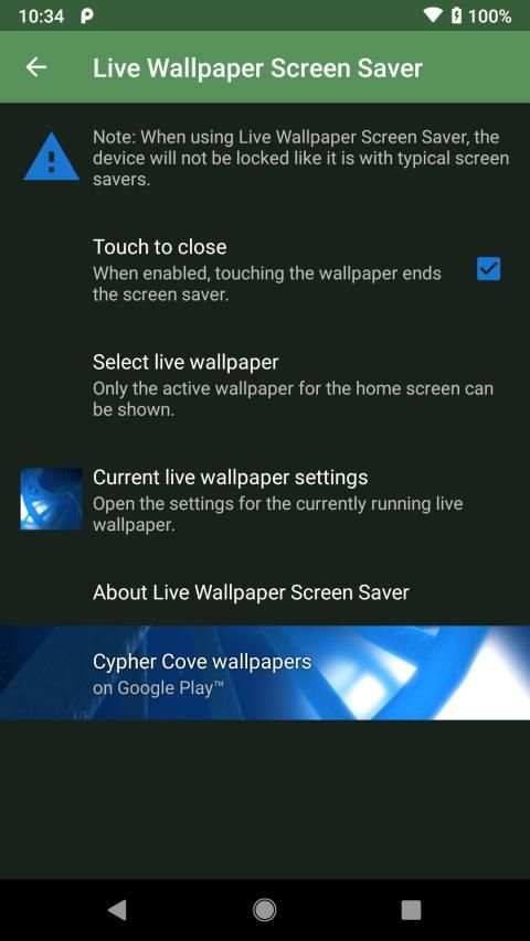 Live Wallpaper Screen Saver screenshot 1