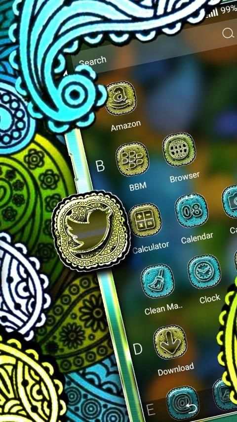Floral Design Launcher Theme screenshot 3