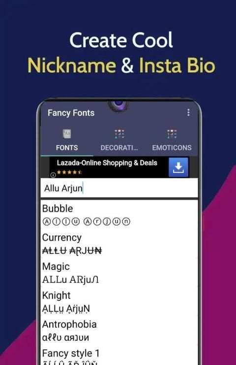 Font Style Maker & Emotion Generator स्क्रीनशॉट 2