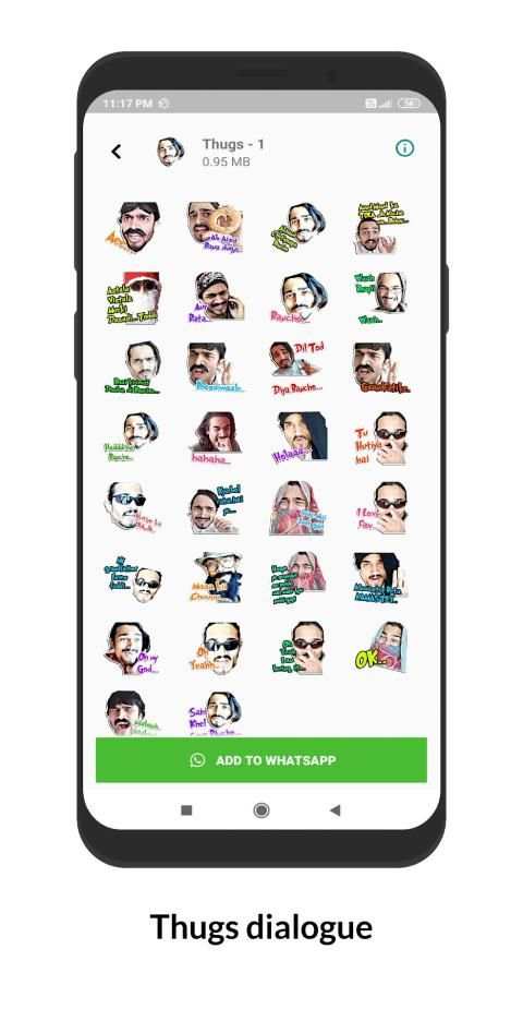 Hindi Stickers for WhatsApp: Text chat stickers screenshot 5