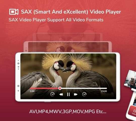 SAX Video Player - All Format HD Video Player स्क्रीनशॉट 1