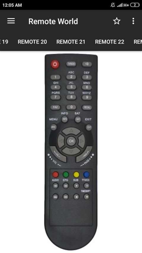 DD Free Dish Remote Control (36 in 1) screenshot 4