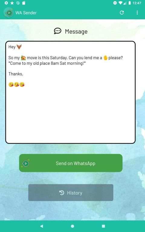 Send Message To Many Contacts (for WhatsApp) स्क्रीनशॉट 5
