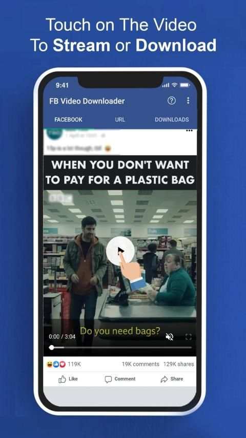 FB Video Downloader HD - Facebook Video Saver स्क्रीनशॉट 2