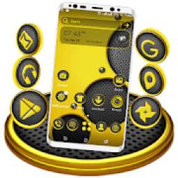 Yellow Speakers Launcher Theme
