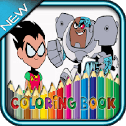 Teen Coloring Book Titans Go Go Go icon