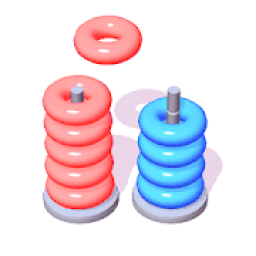 Sorting Color Rings! Stack Tower Puzzle आइकन